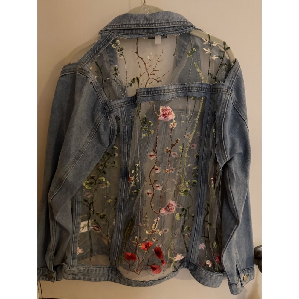 Davi & Dani SUMMER Denim jacket size Large NWOT - Picture 8 of 9